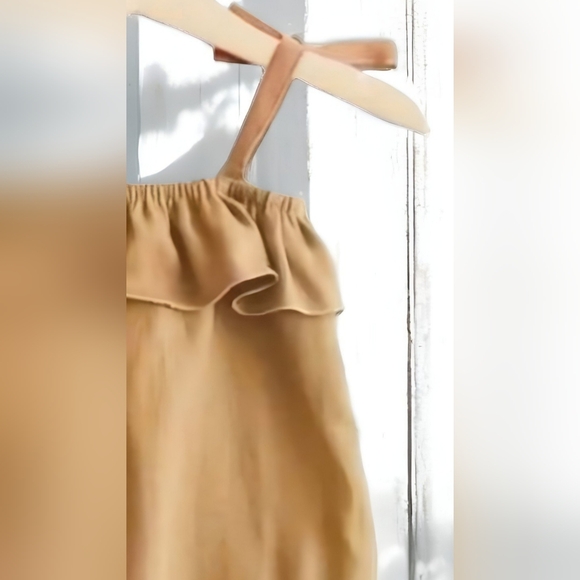 Bundle Baby Girls Romper in Rust Color and Romper Color in Mustard - Picture 3 of 10